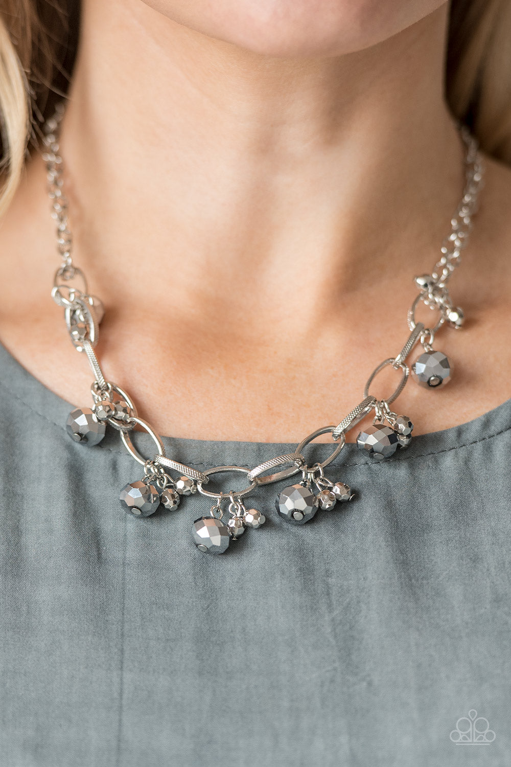 Let’s Get This FASHION Show On The Road! - Silver Necklace