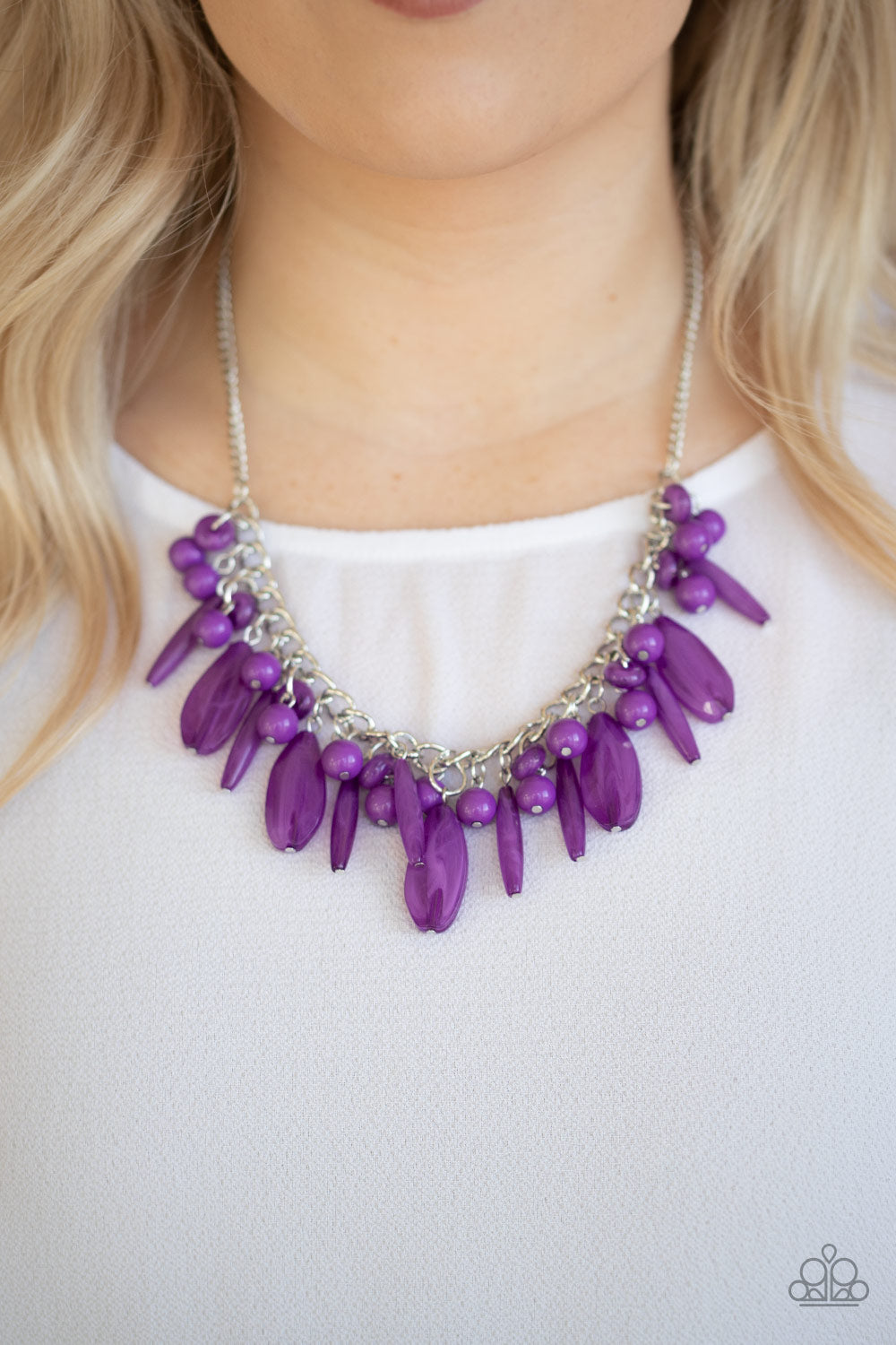 Miami Martinis - Purple Necklace