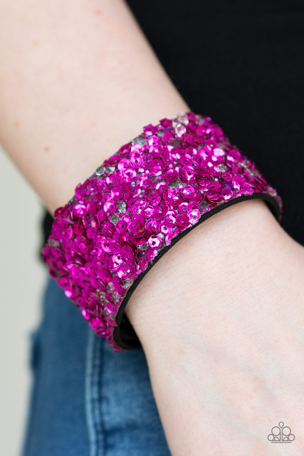 Starry Sequins - Pink Bracelet