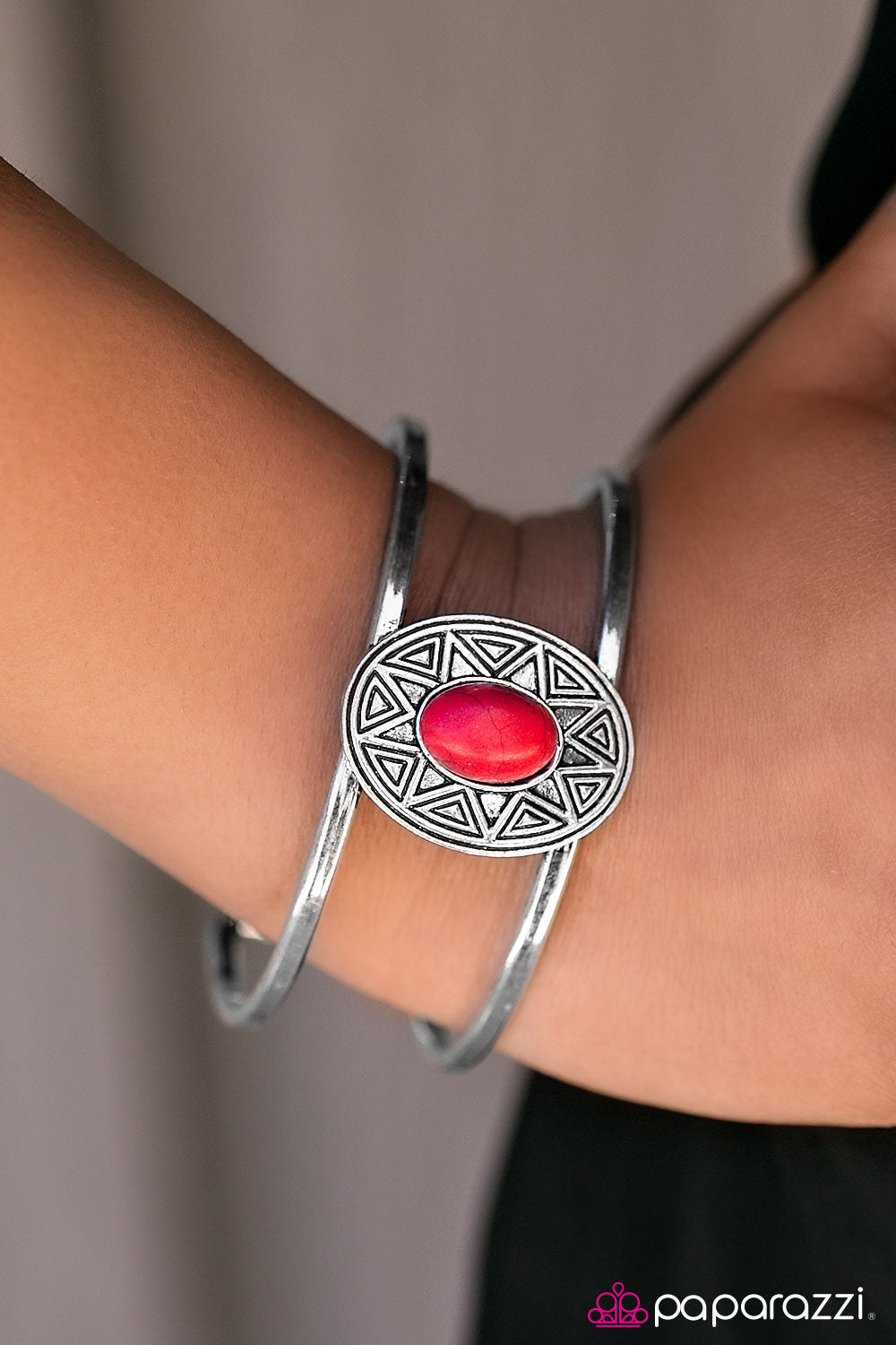 Look On The Sunny Side - Red Paparazzi Bracelet