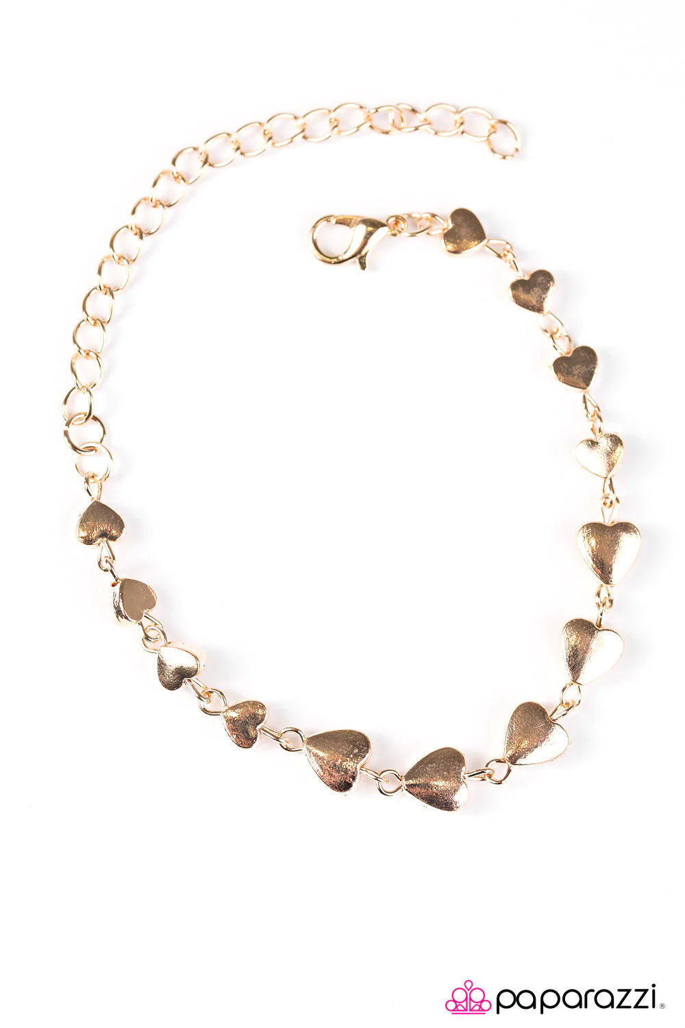 Turn Up The HEARTBEAT - Gold Paparazzi Bracelet