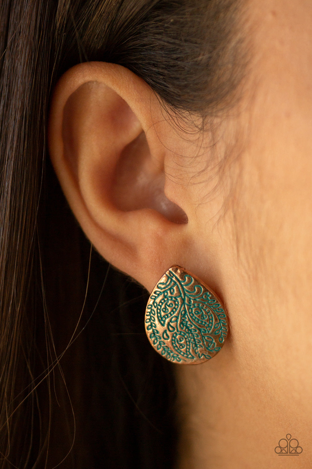 Seasonal Bliss - Copper Paparazzi Earring