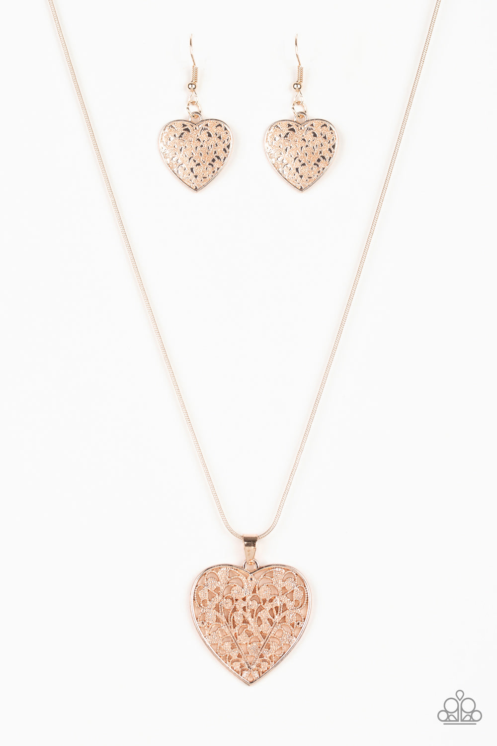 Look Into Your Heart - Rose Gold Necklace