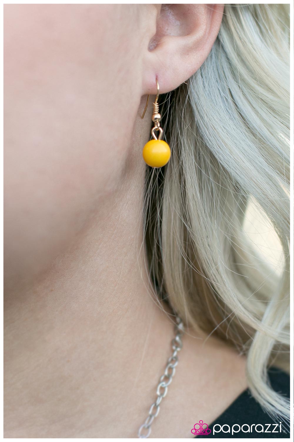 Lifting My Spirits - Yellow Paparazzi Necklace