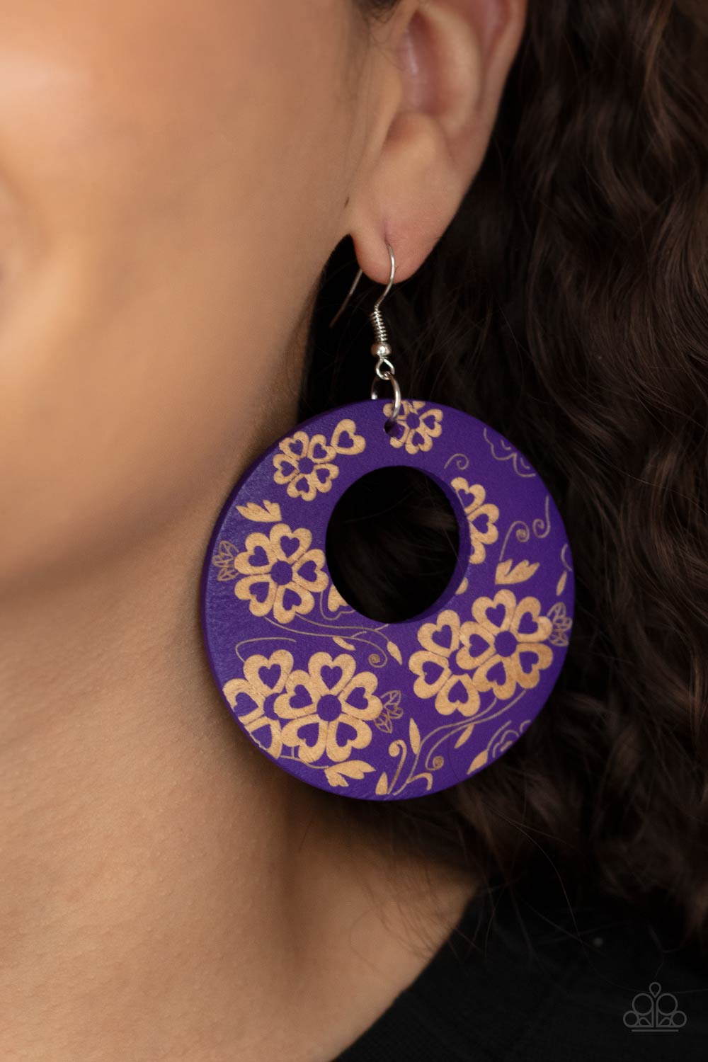 Galapagos Garden Party - Purple Earring