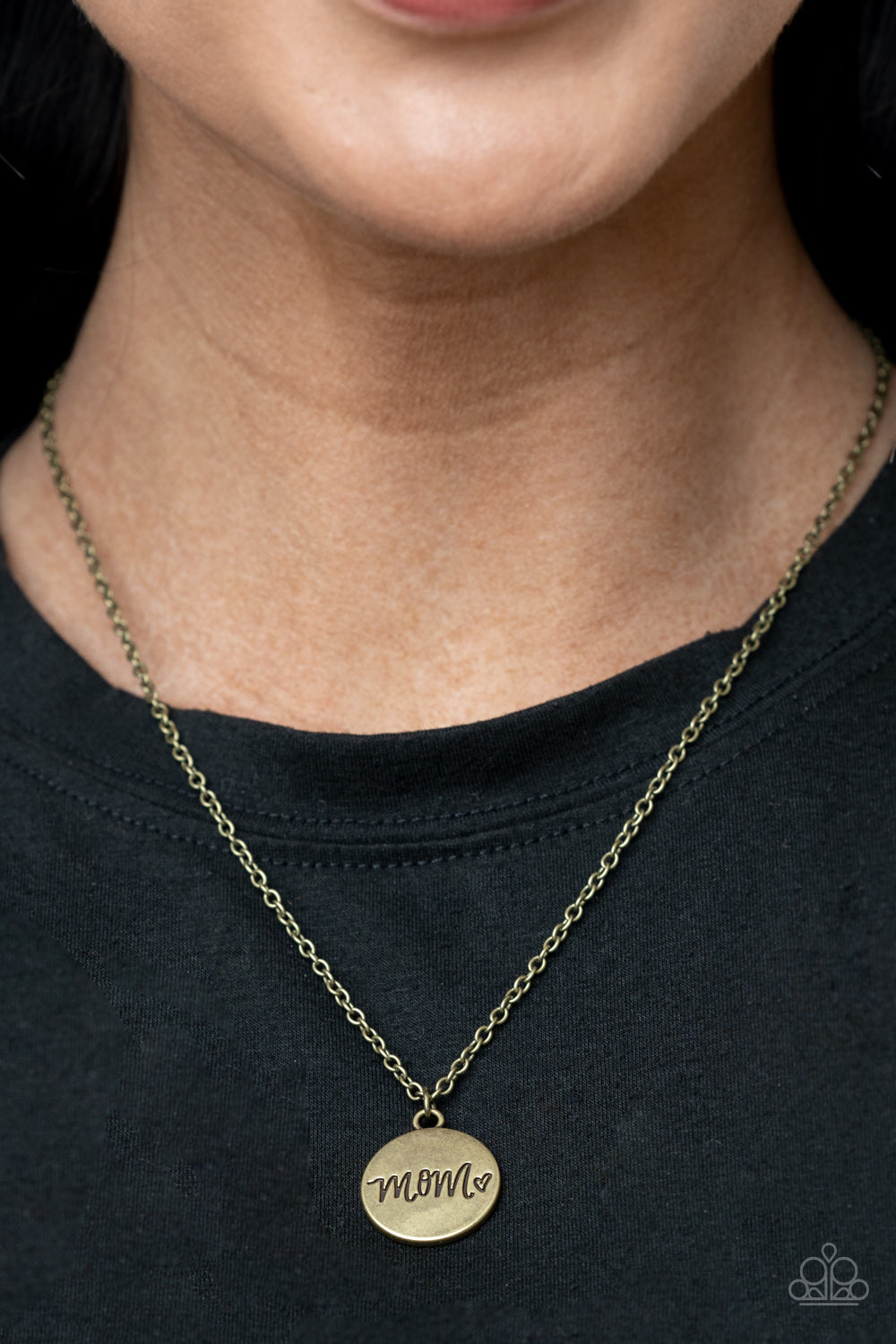 The Cool Mom - Brass Paparazzi Necklace