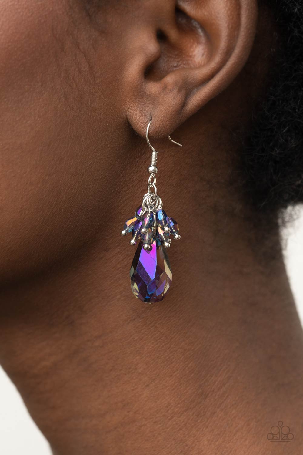 Well Versed in Sparkle - Purple Earring