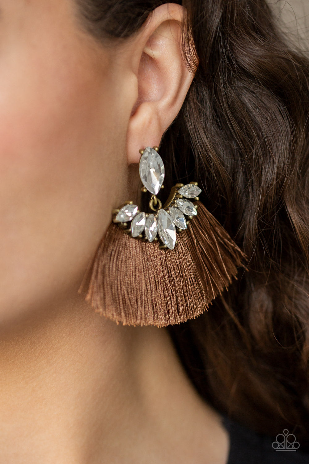 Formal Flair - Brown Paparazzi Earring