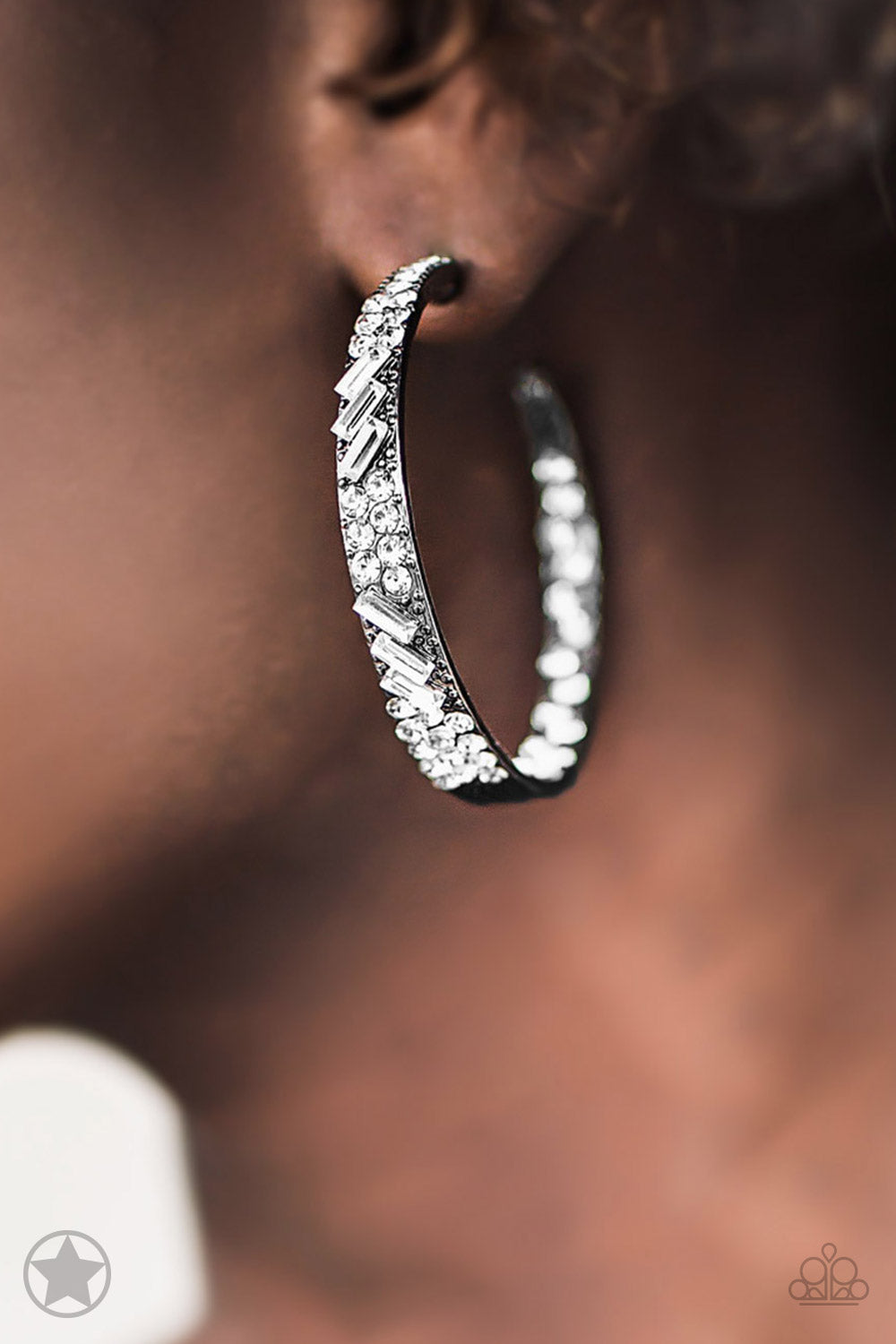 GLITZY By Association - Gunmetal Paparazzi Earring