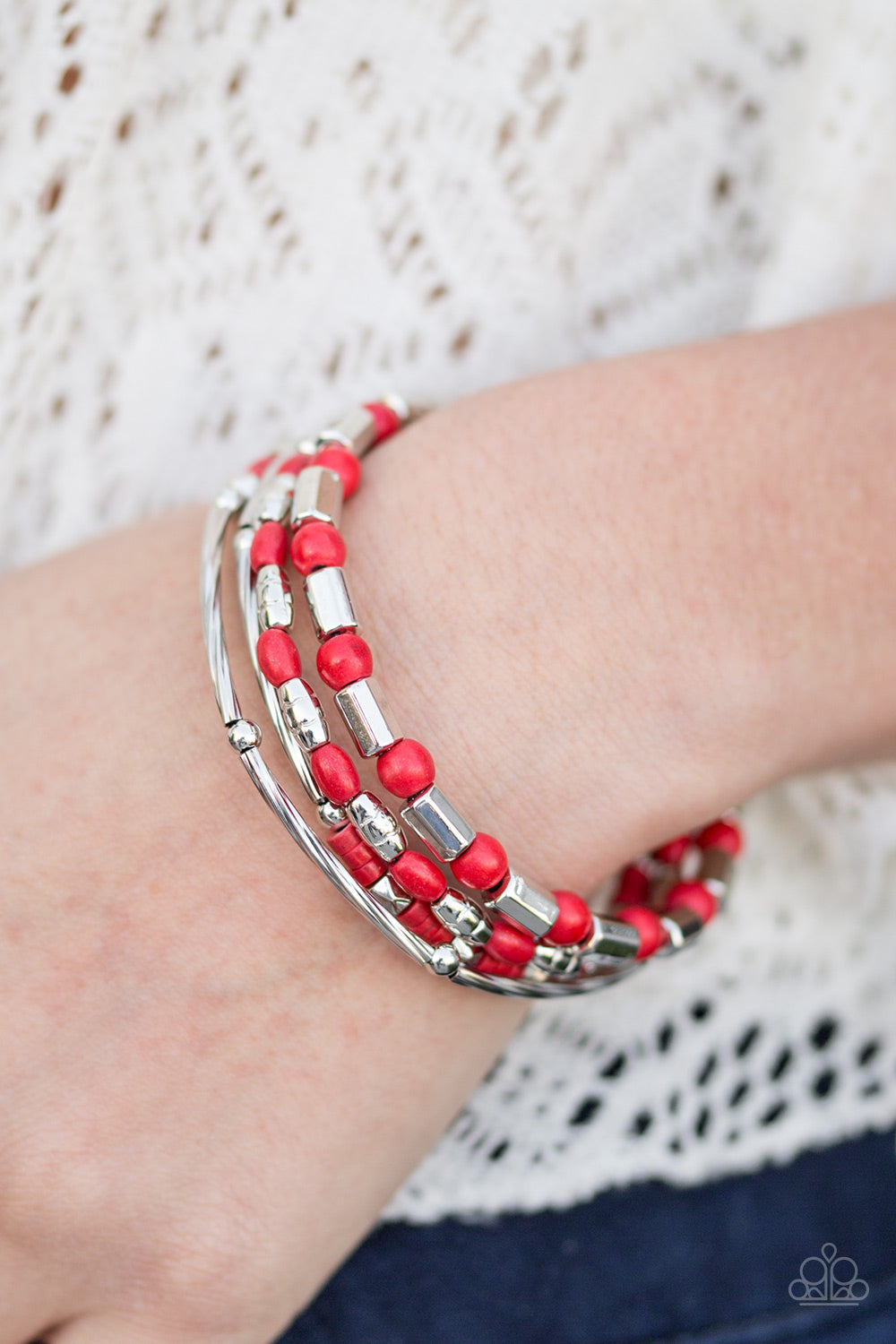Just CONGO With It - Red Paparazzi Bracelet