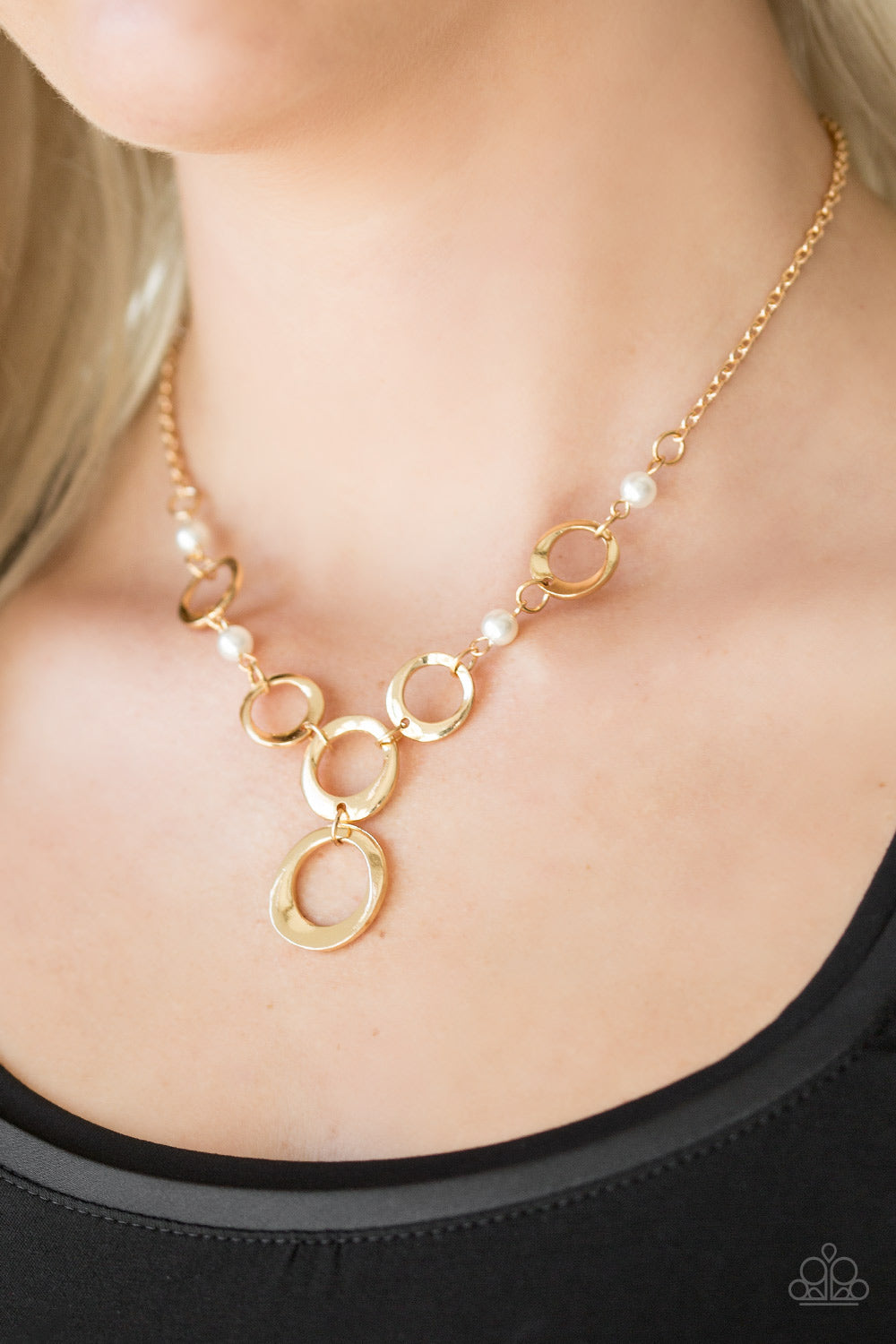 Perfectly Poised - Gold Necklace