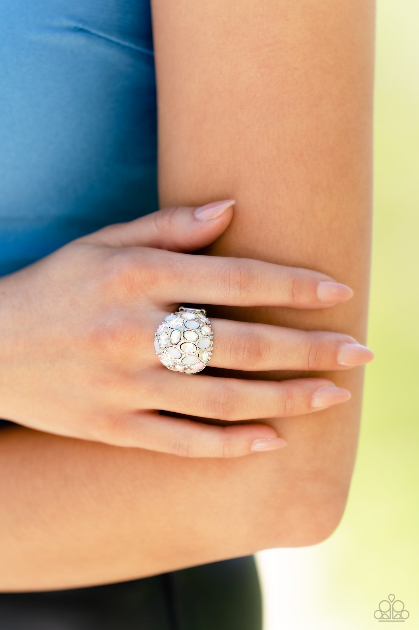 BLING Loud and Proud - White Paparazzi Ring