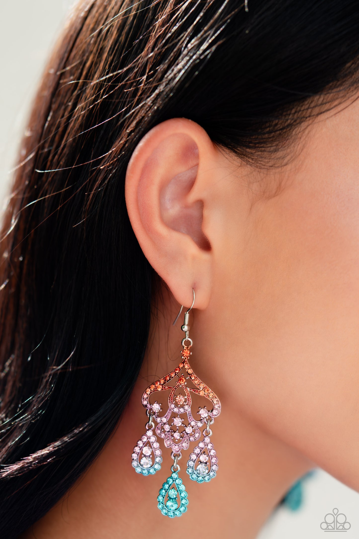 Chandelier Command - Multi Paparazzi Earring