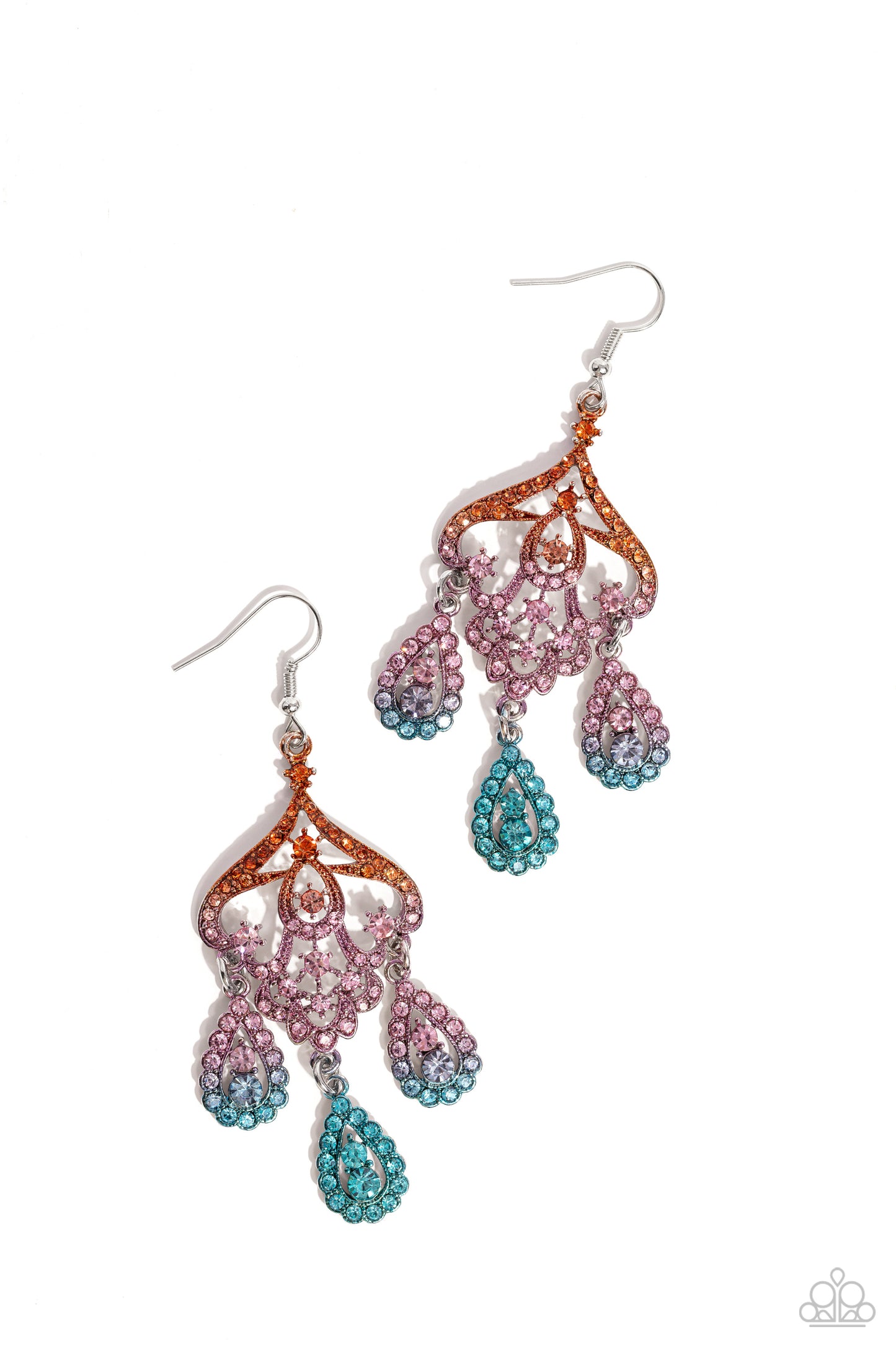Chandelier Command - Multi Paparazzi Earring