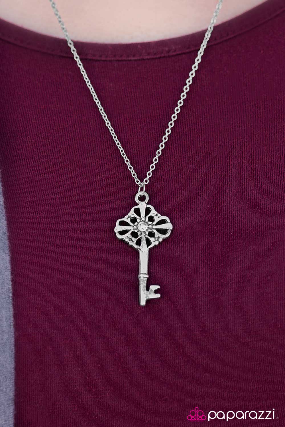 Every Lock Has A Key - Silver Necklace