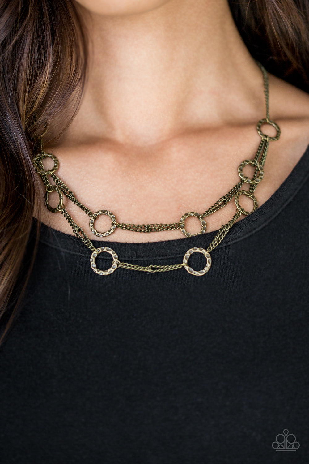Circus Couture - Brass Paparazzi Necklace