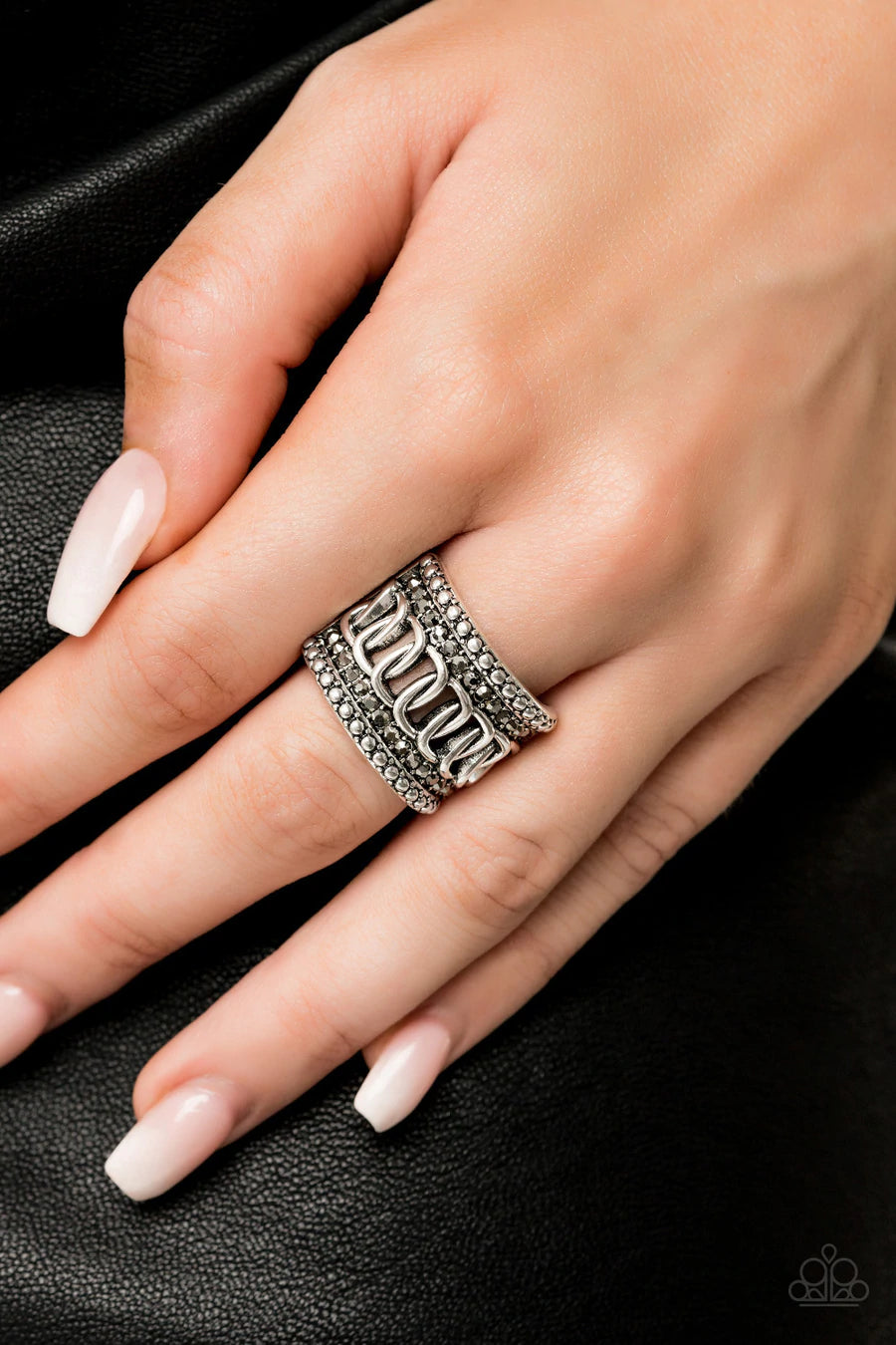Out For The Count - Silver Paparazzi Ring