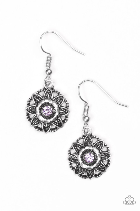 Perennial Party - Purple Paparazzi Earring