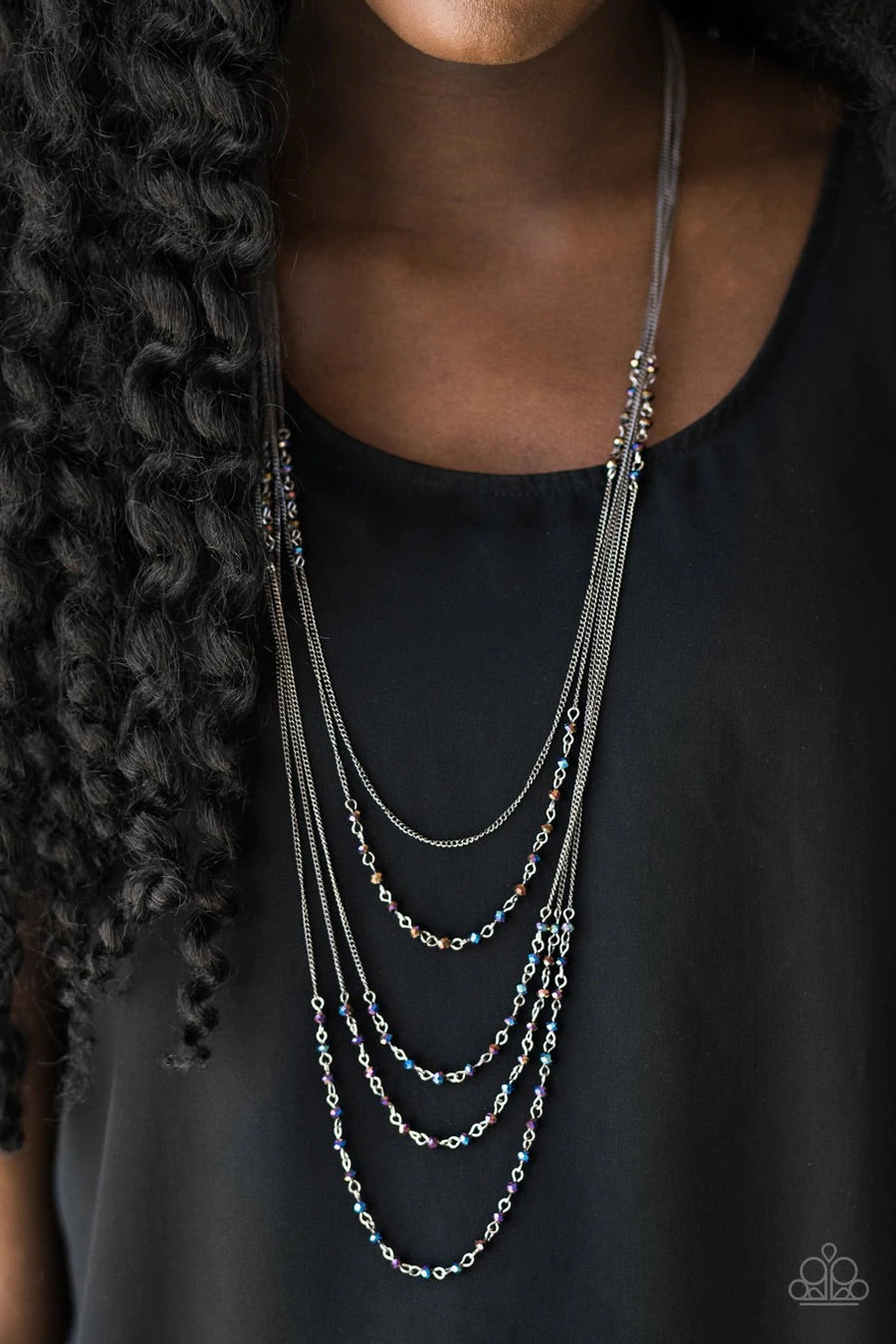 Glitter Go-Getter - Multi Necklace