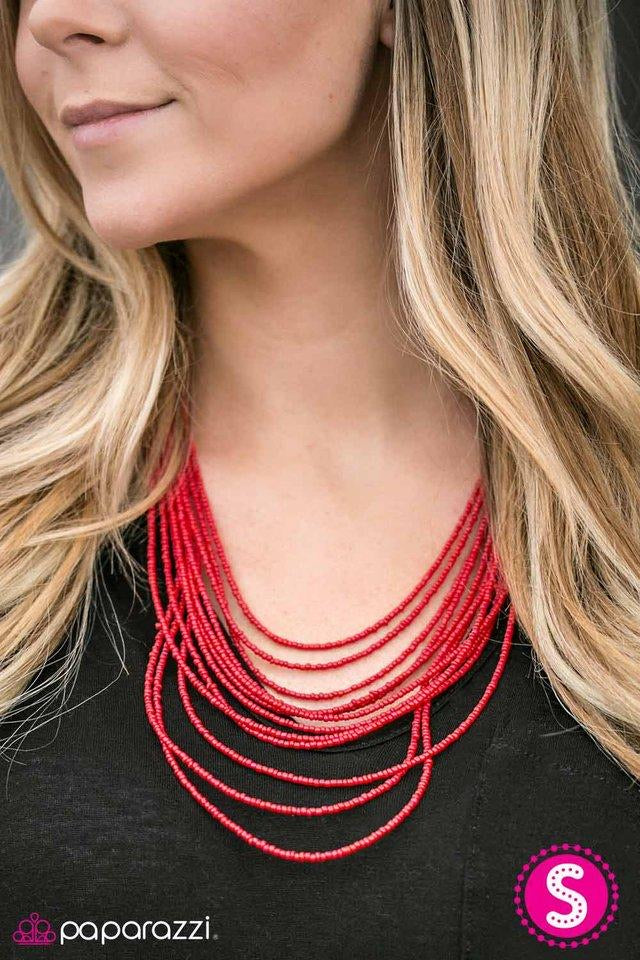 A BEAD-iful Adventure - Red Paparazzi Necklace