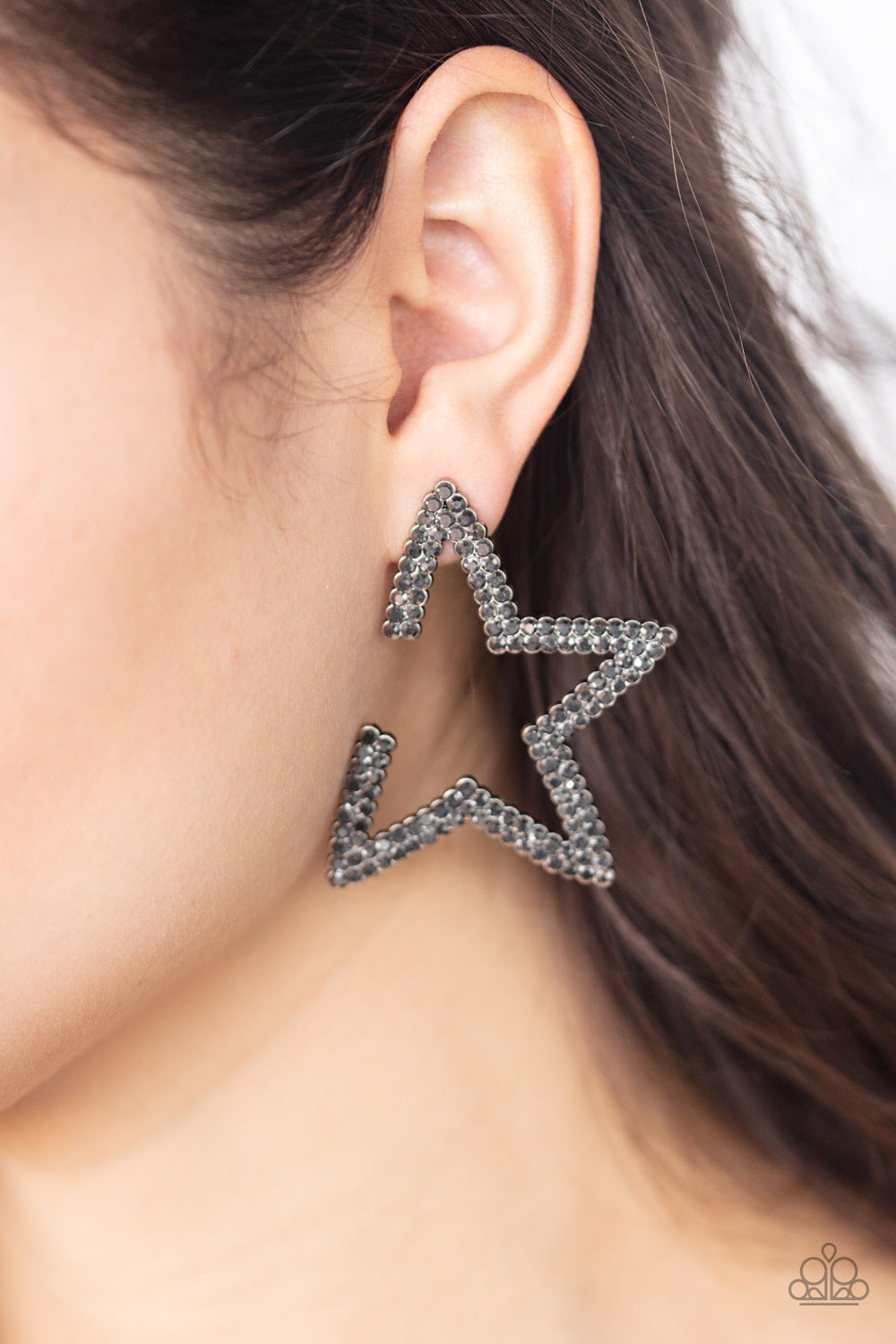 Star Player - Silver Post Earring