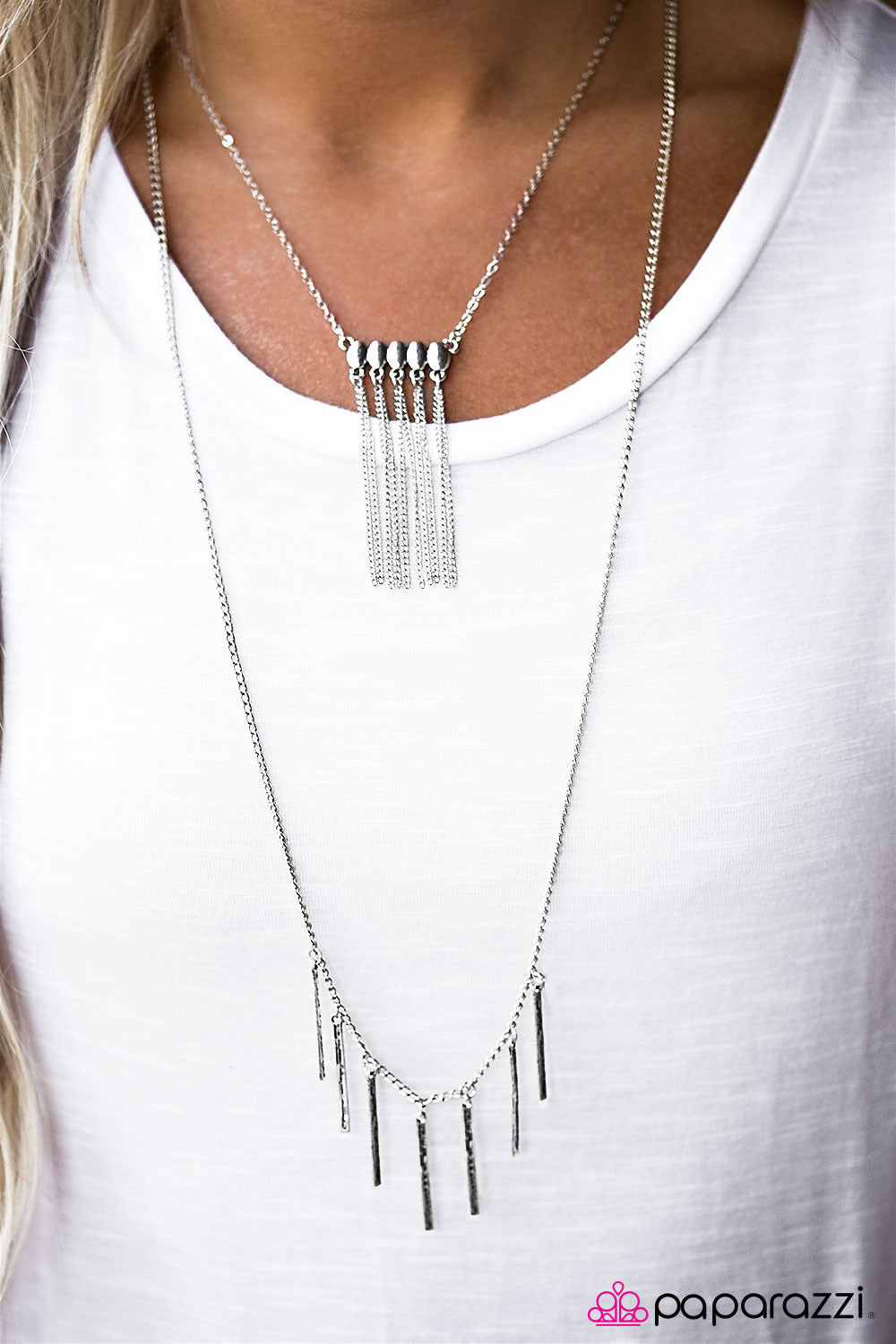 Jungle Allure - Silver Necklace