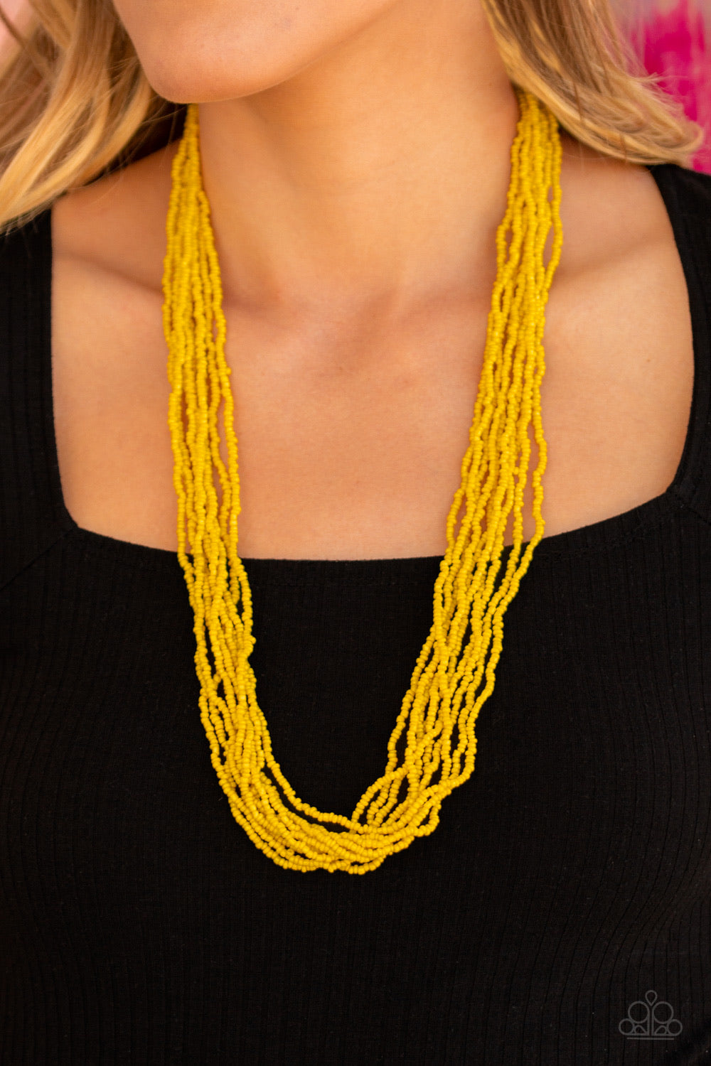 Congo Colada - Yellow Paparazzi Necklace