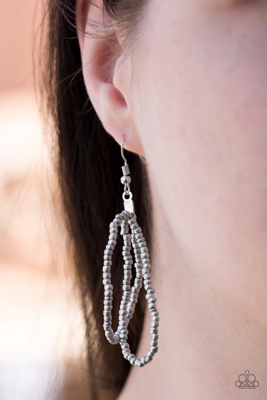 Mesmerizingly Mesopotamia - Silver Necklace