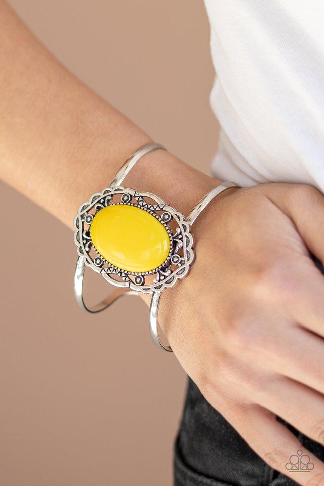 Vibrantly Vibrant - Yellow Paparazzi Bracelet