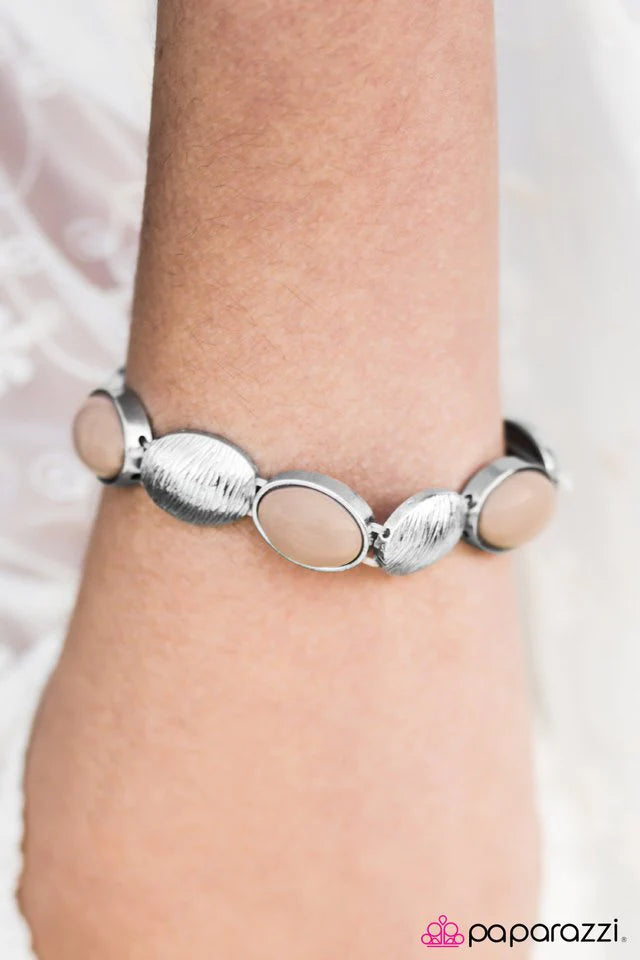 Plain Sailing - Brown Paparazzi Bracelet