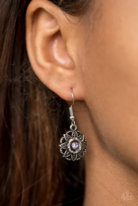Perennial Party - Purple Paparazzi Earring