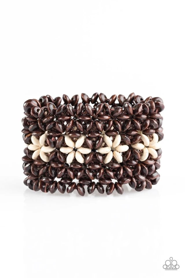 Bahama Babe - White Paparazzi Bracelet