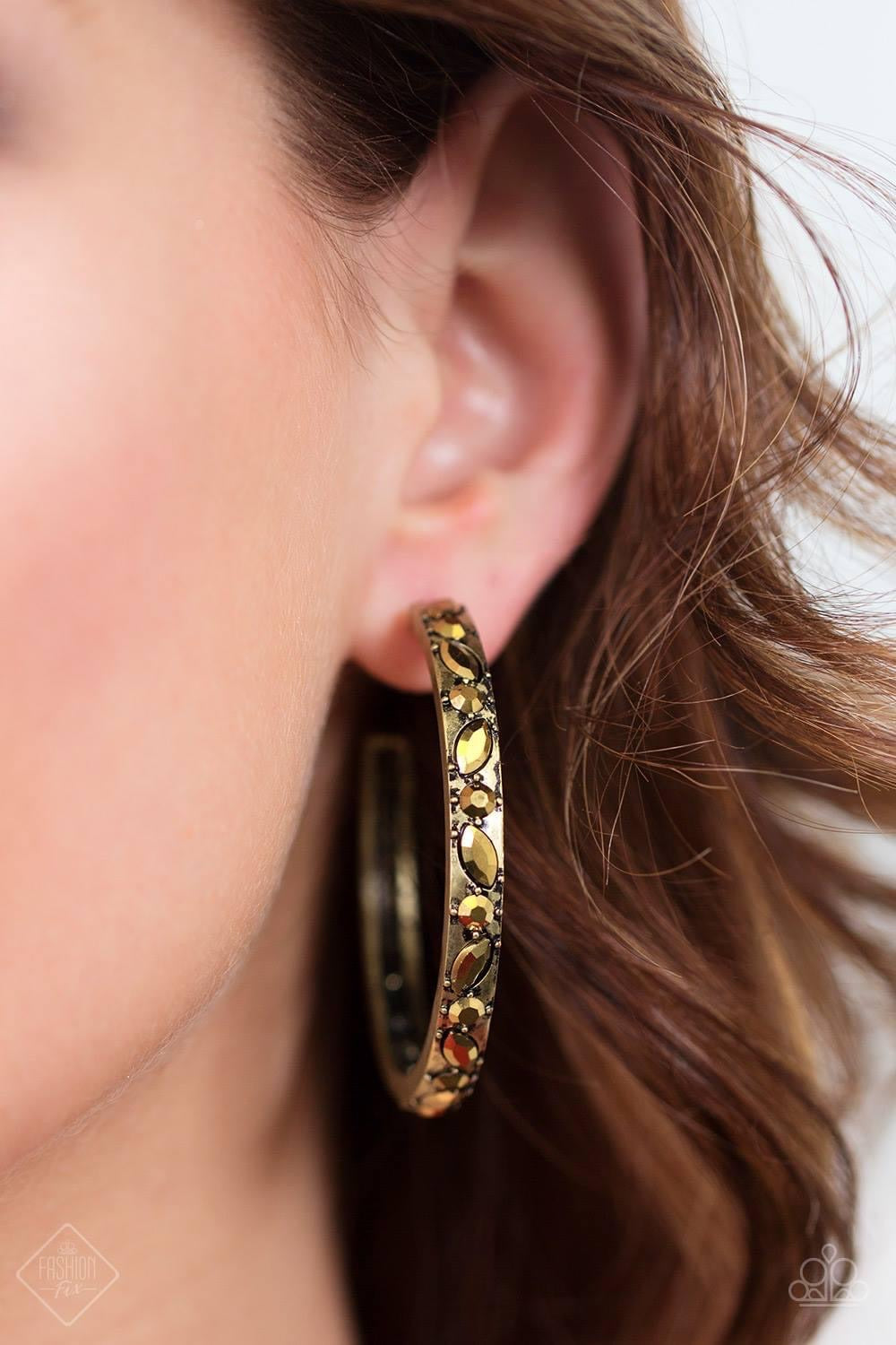 Million Dollar Mama - Brass Hoop Earring