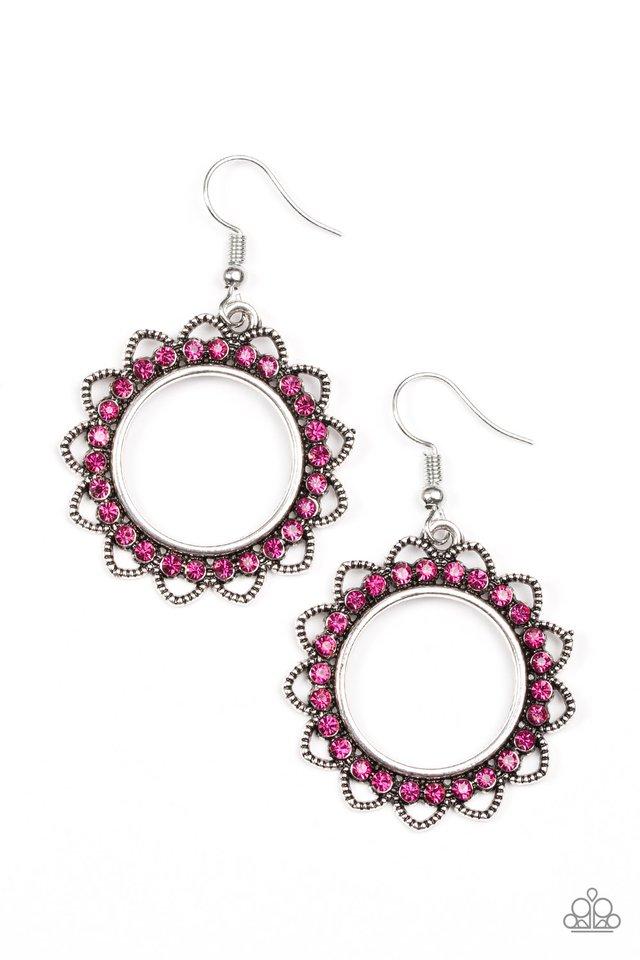 Bring Your Tambourine - Pink Earring