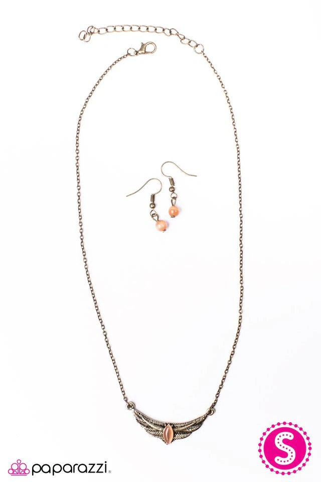 A NILE Away - Orange Paparazzi Necklace