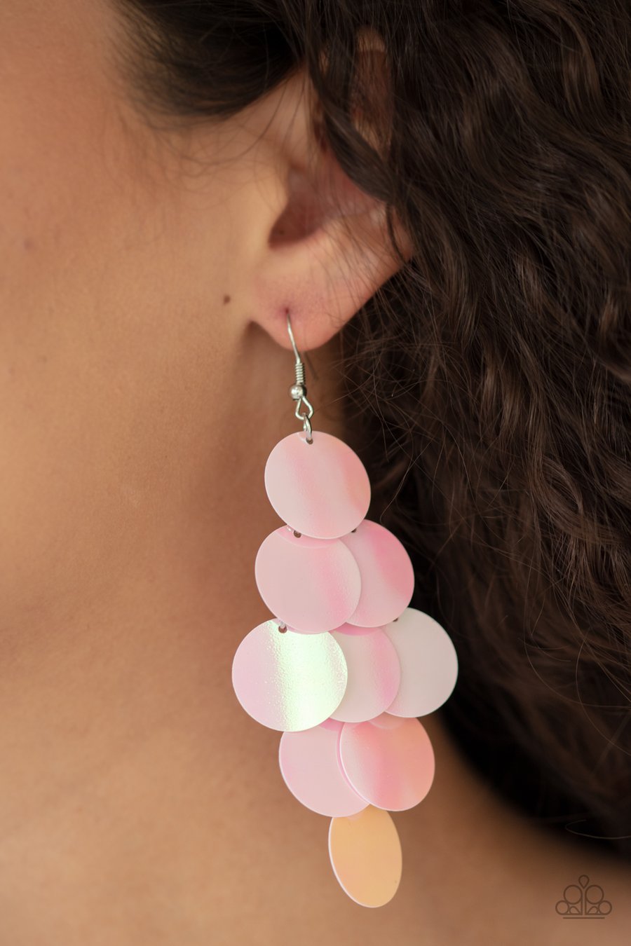 Mermaid Shimmer - Pink Earring