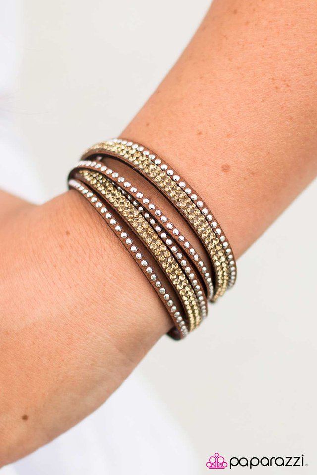 Slim Pickings - Brown Paparazzi Bracelet