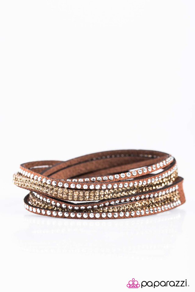 Slim Pickings - Brown Paparazzi Bracelet