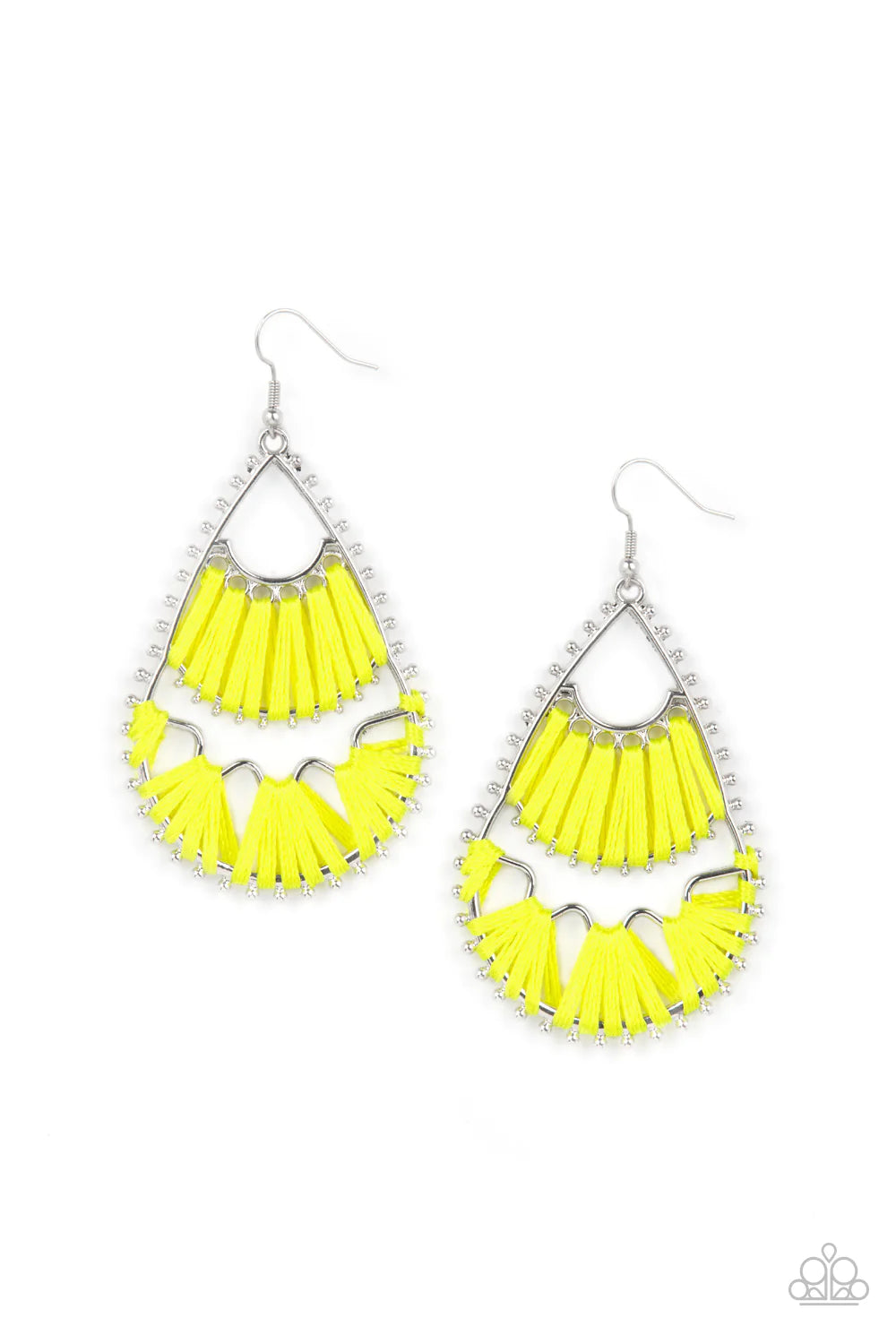 Samba Scene - Yellow Paparazzi Earring