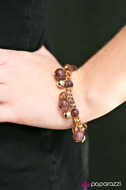 Never Say Never - Brown Paparazzi Bracelet