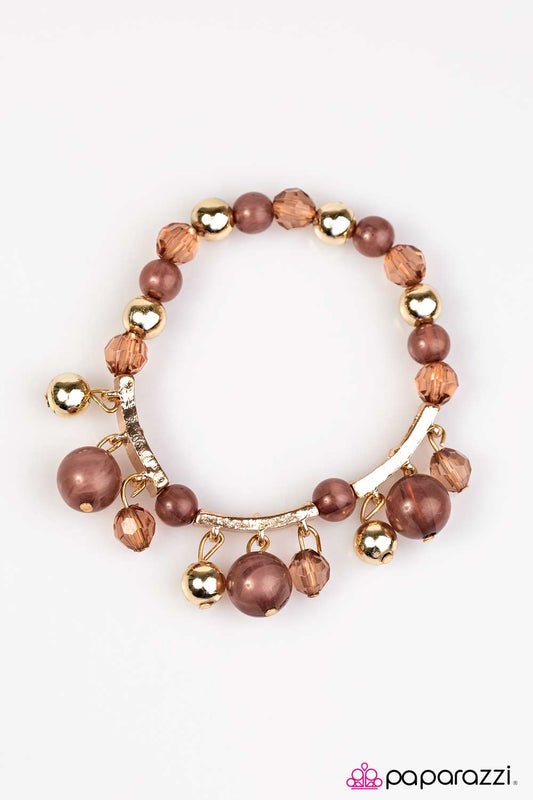 Never Say Never - Brown Paparazzi Bracelet