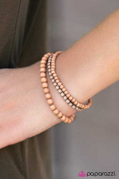 Pretty and Prim - Brown Paparazzi Bracelet