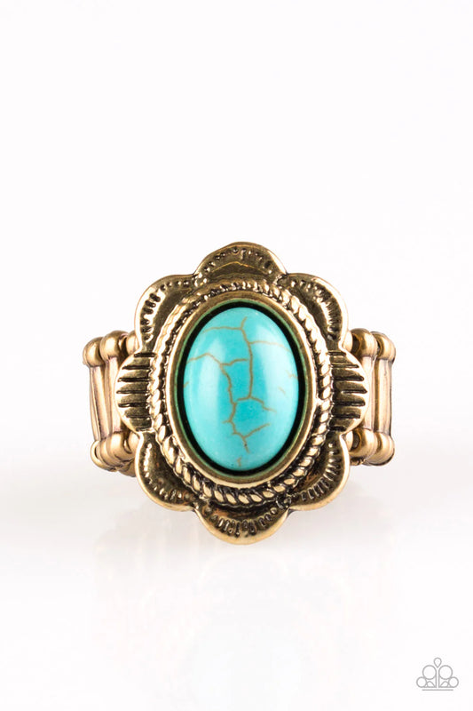 Summer Paradise - Brass Paparazzi Ring