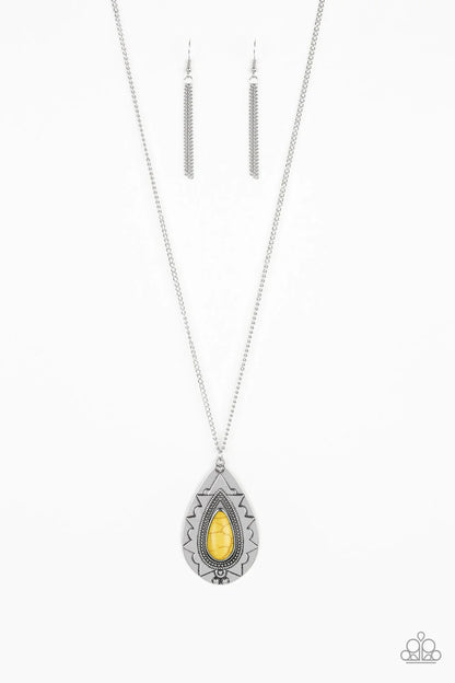 Sedona Solstice - Yellow Paparazzi Necklace