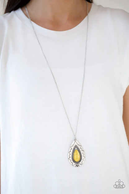Sedona Solstice - Yellow Paparazzi Necklace