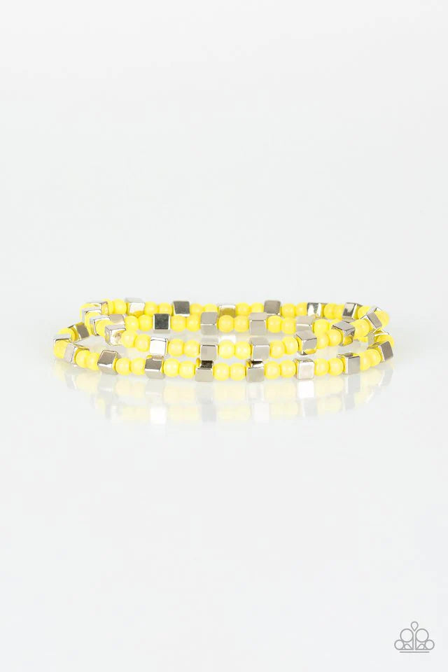 Trendy Tribalist - Yellow Paparazzi Bracelet