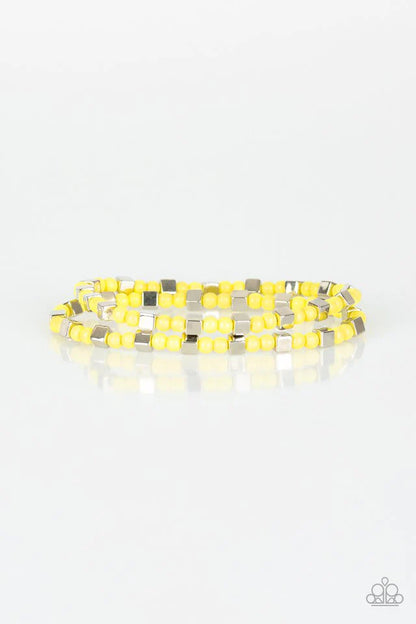 Trendy Tribalist - Yellow Paparazzi Bracelet