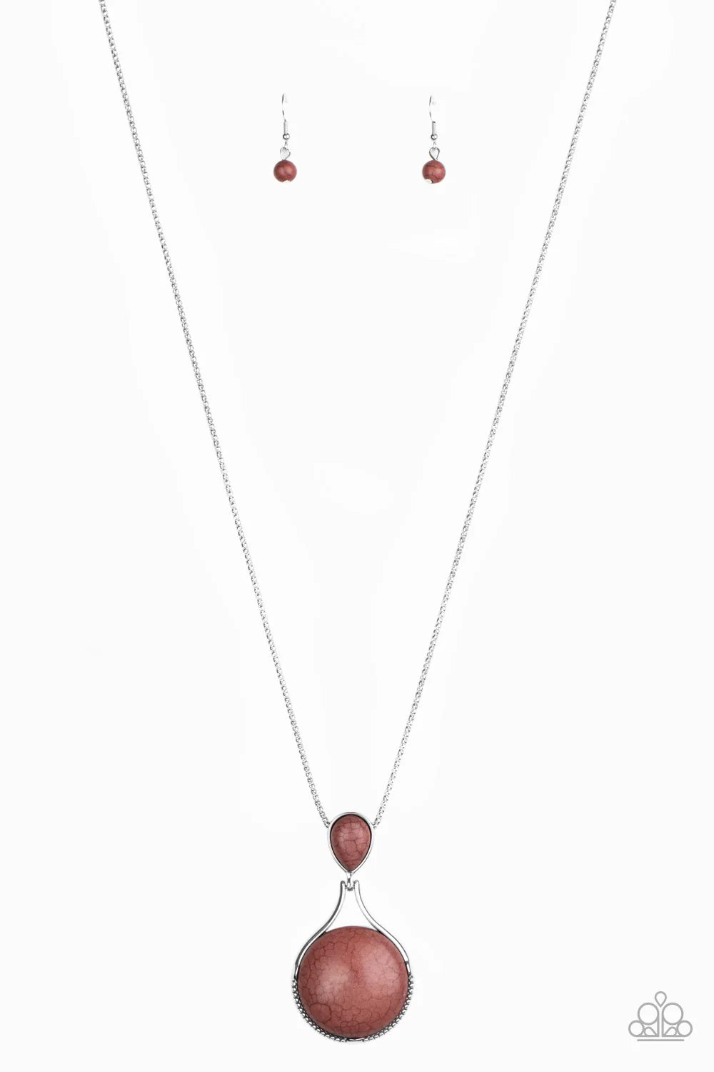 Desert Pools - Brown Paparazzi Necklace