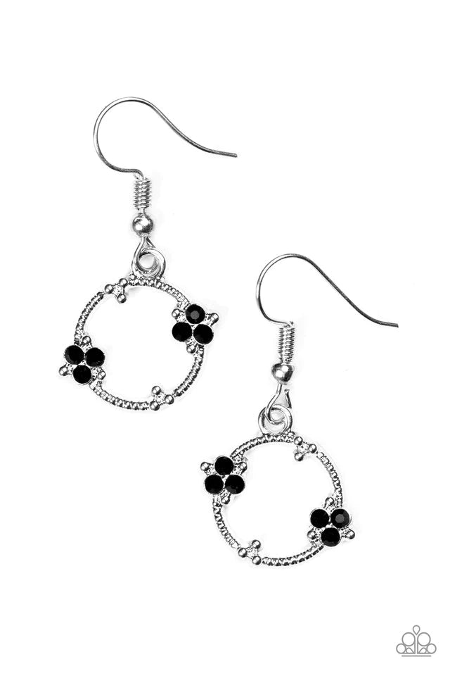 Double The Bubble - Black Paparazzi Earring