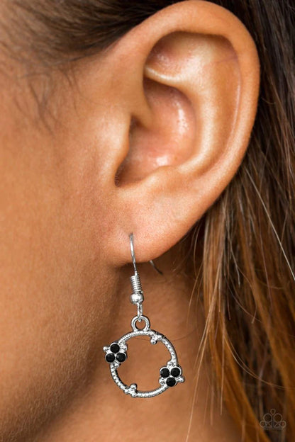 Double The Bubble - Black Paparazzi Earring